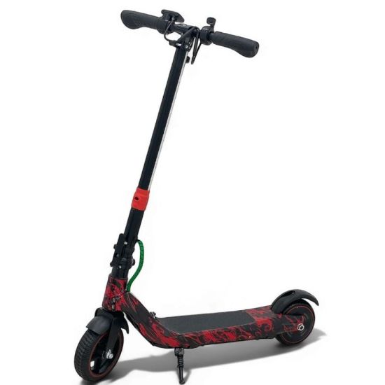 صورة سكوتر شبابي قابل للطي بتصميم جرافيتي متنوع